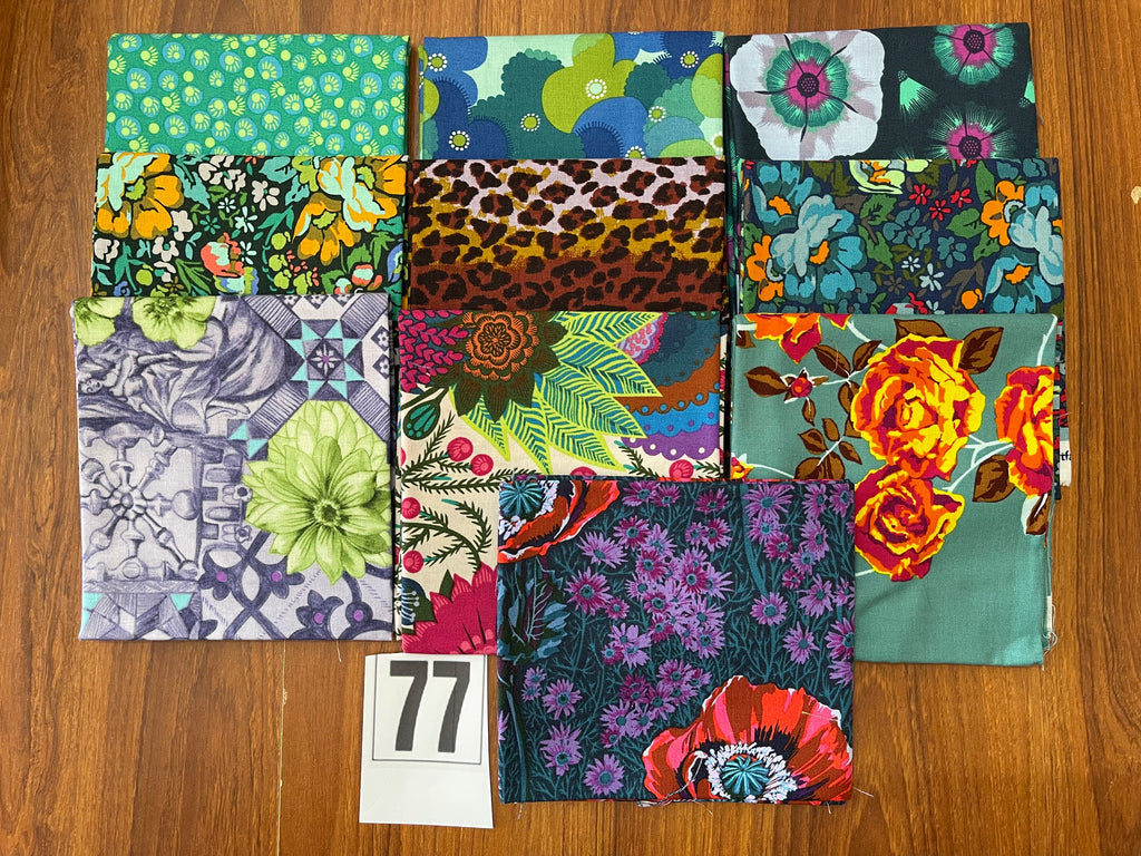 Anna Maria Horner & Consevatory Fat Quarter Bundle - 10 Metric Fat Quarters 77