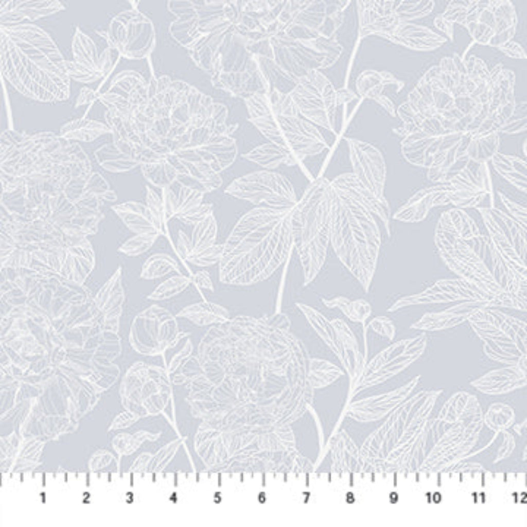 Indelible Soft AMT1003-92L Peony WING by Anna Maria Priced per 25 Cm.