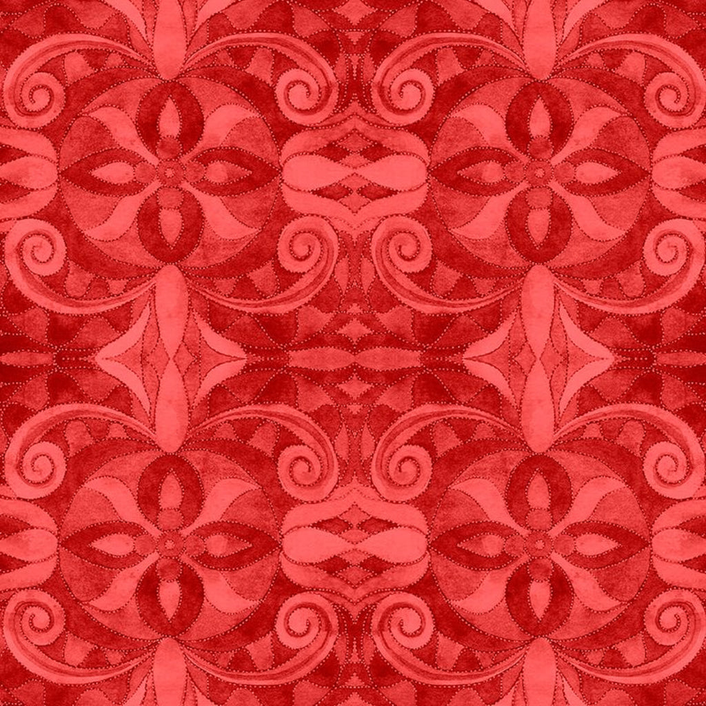 **Blank Studio Baroque RED 108" / 270 cms Priced Per 50 Cm.