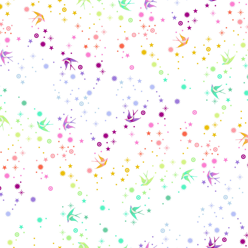 MINKY TRUE COLORS Fairy Dust MKTP005.WHITE.Priced per 50cm
