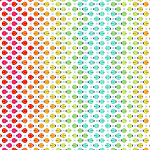 MINKY TRUE COLORS Painted Ladies (Ladybugs) MKTP006.GLOW.Priced per 50cm