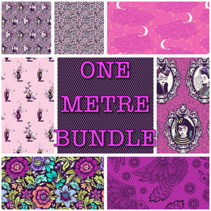 *#METRE BUNDLES Nightshade (Déjà Vu)  by Tula Pink - 8 X 1 METRE CUTS