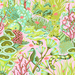 *Pre Order Floral Reef PWTP264.CORALLINE Reef What You Sew.Priced per 25 Cm. Due April/May