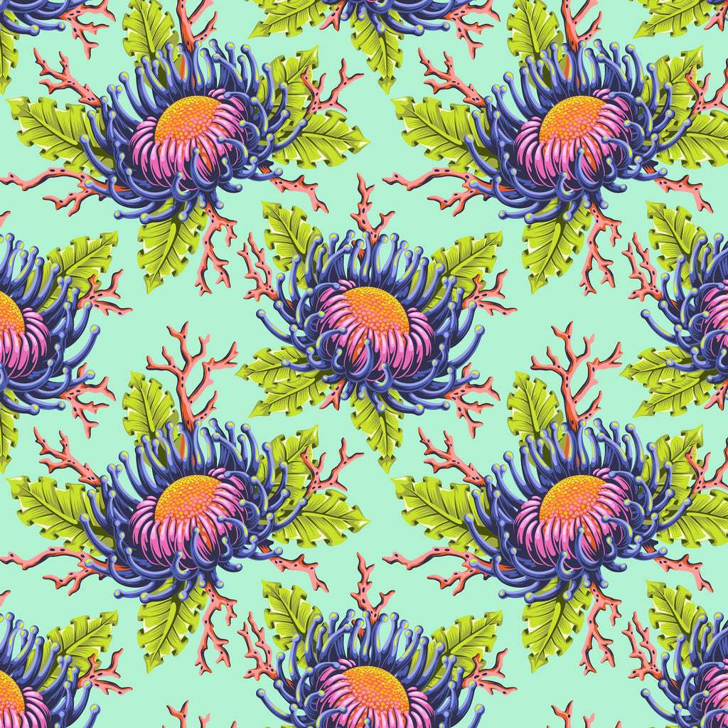 *Pre Order Floral Reef PWTP265.SEAFOAM Friends & Anemones.Priced per 25 Cm. Due April/May