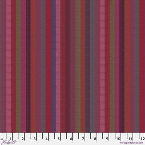 Kaffe Fassett WOVEN STRIPES WSGP002.WINE  Narrow Stripe.Priced per 25cm