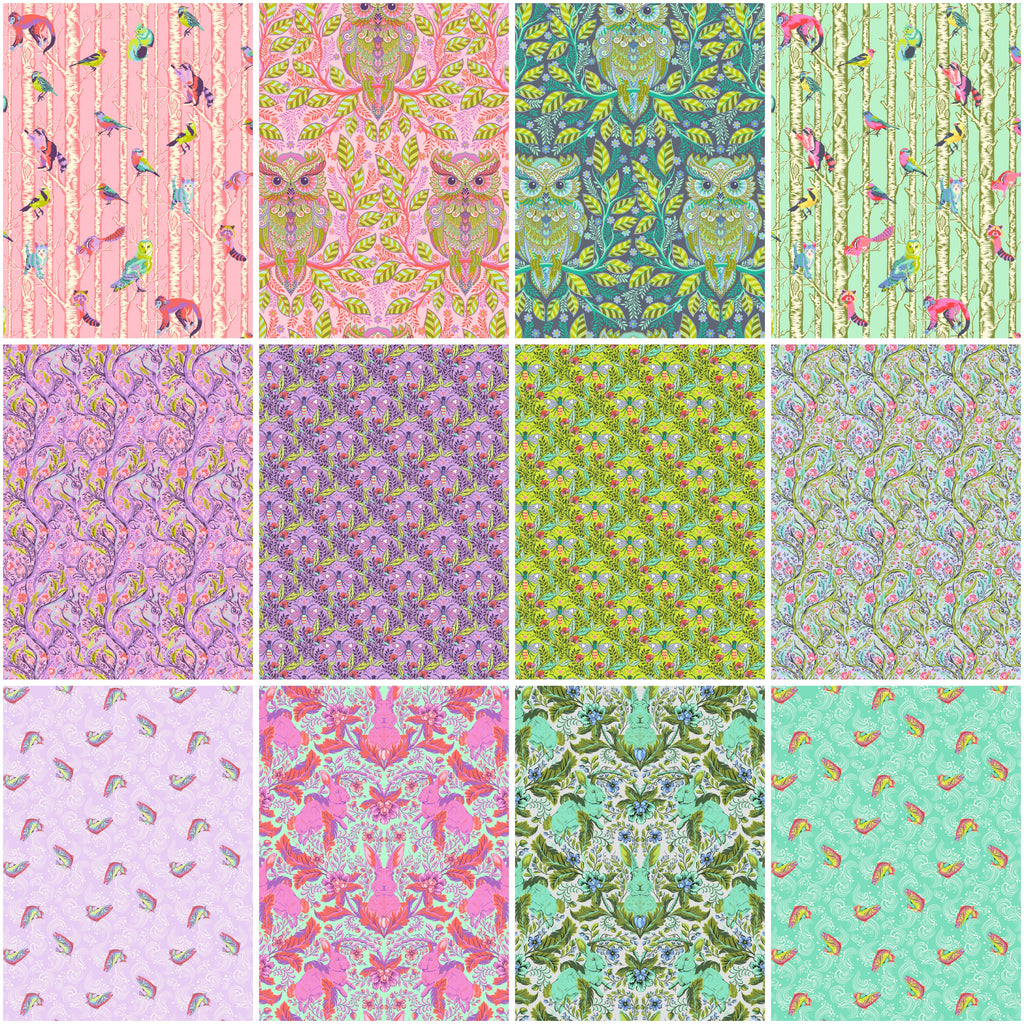 *Full Moon Forest 11 Tula Pink FAT QUARTER BUNDLE