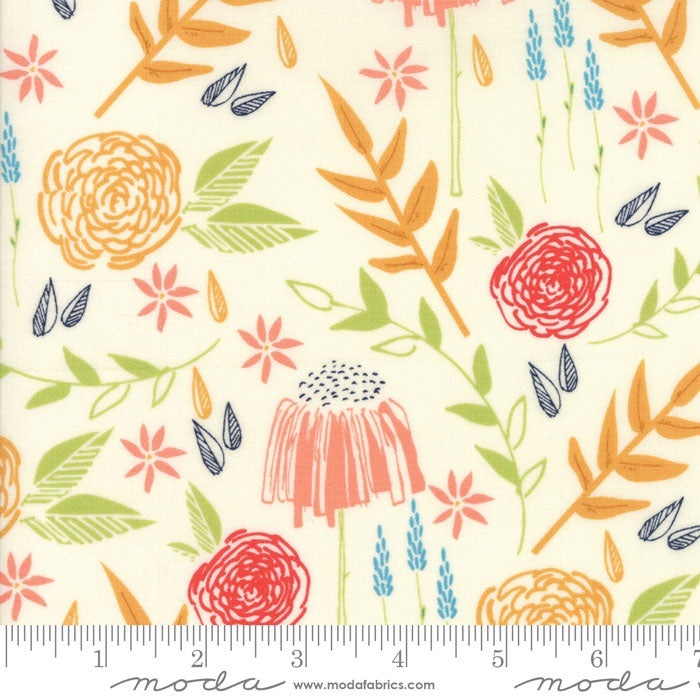 *REMNANT* CREEKSIDE Meadow Ivory - 85 CM