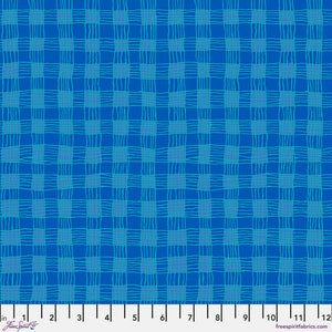 *REMNANT* KFC Gingham BLUE PWBM089 - 82 CM