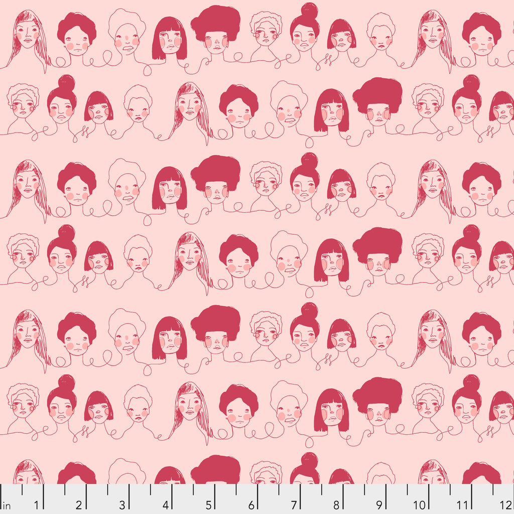Long Distance by Courtney Cerutti Penpals LATTE.Priced per 25cm