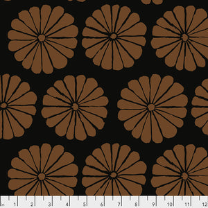 *REMNANT KFC Damask Flower Brown PWGP183 *LAST CHANCE* 1.3 METRES