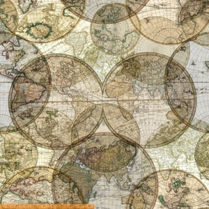**REMNANT Seven Seas World Globe 51386D WIDEBACK 108" / 270 cms. 2 METRES