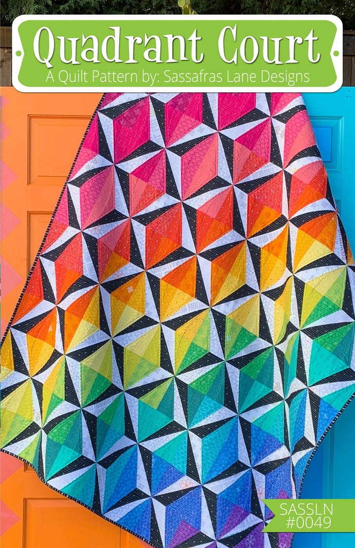 Quadrant Court Quilt Pattern: Paper Pattern