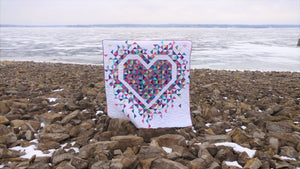 Exploding Heart Quilt Pattern: Paper Pattern