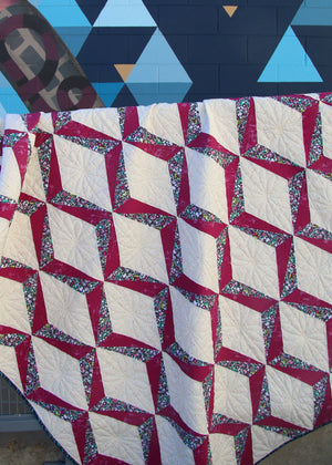 Quadrant Court Quilt Pattern: Paper Pattern