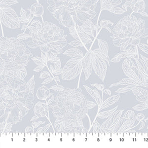 Indelible Soft AMT1003-92L Peony WING by Anna Maria Priced per 25 Cm.
