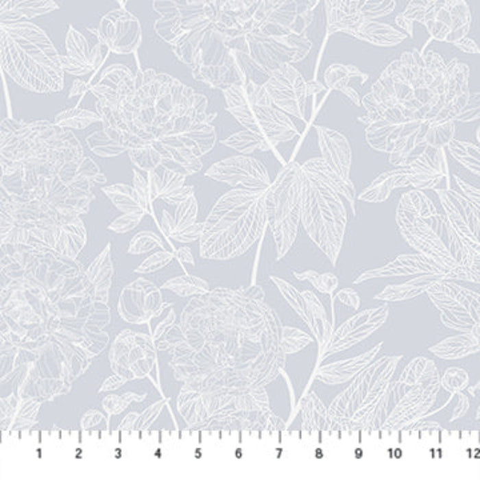 Indelible Soft AMT1003-92L Peony WING by Anna Maria Priced per 25 Cm.