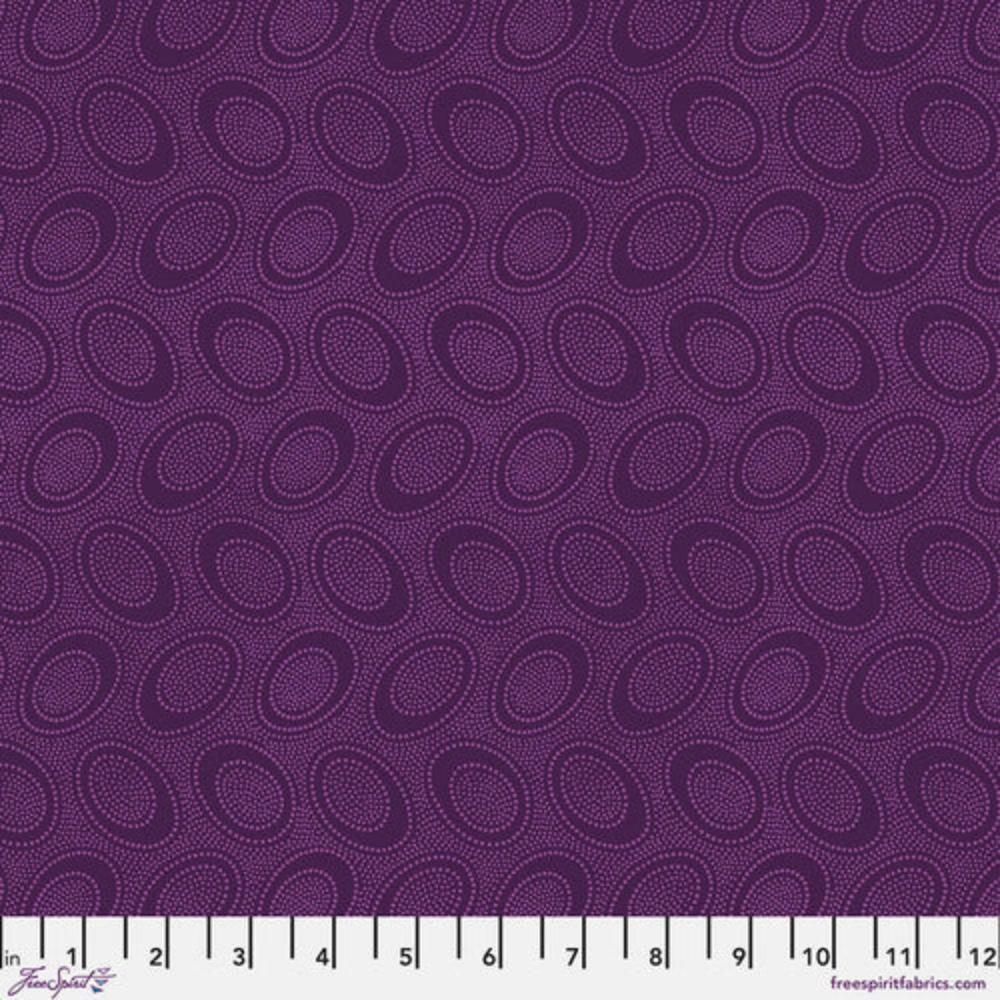 KFC Aboriginal Dot PLUM GP71.Priced per 25cm