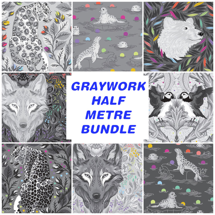 **Pre Order Graywork Half Metre Bundle (8 Fabrics) due to arrive Oct/Nov 2025
