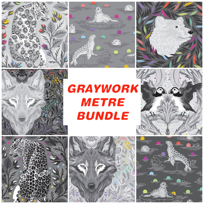 **Pre Order Graywork Metre Bundle (8 Fabrics) due to arrive Oct/Nov 2025