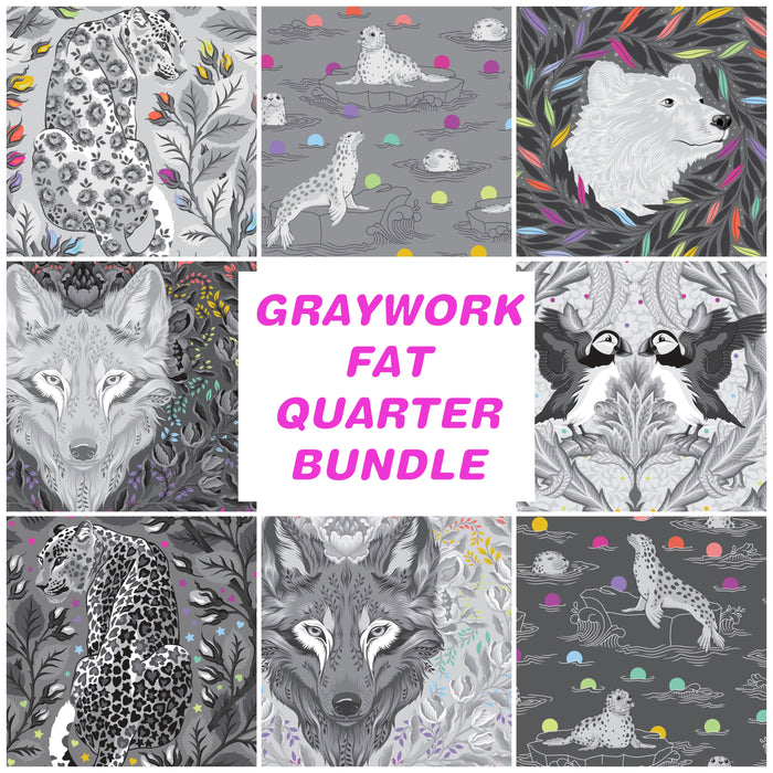 **Pre Order Graywork Fat Quarter Bundle (8 Fabrics) due to arrive Oct/Nov 2025