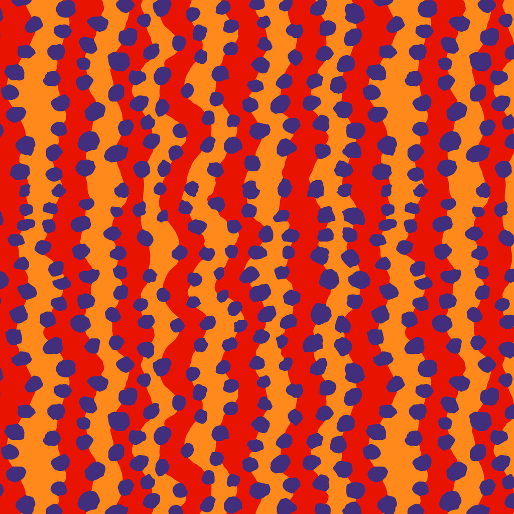 KFC Bubble Stripe RED PWBM082.*LAST CHANCE Priced per 25cm