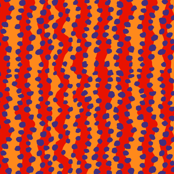 KFC Bubble Stripe RED PWBM082.*LAST CHANCE Priced per 25cm