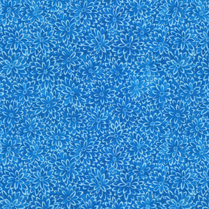 *Pre Order COTTAGE GARDEN  Chrysanthemum Carpet BLUE PWSL142 by Philip Jacobs SNOW LEOPARD) Priced per 25cm - due May/June 2024