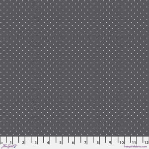 *Pre Order - GRAY TRUE COLORS PWTP185.CARBON Tiny Dots.Priced per 25cm - Due Oct/Nov