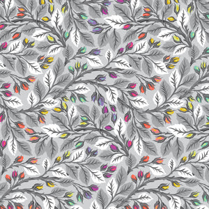 **Pre Order Tula Pink Graywork QBTP019.FOG Best Buds 108" WIDEBACK in  Priced per 50 cm - due Nov/Dec