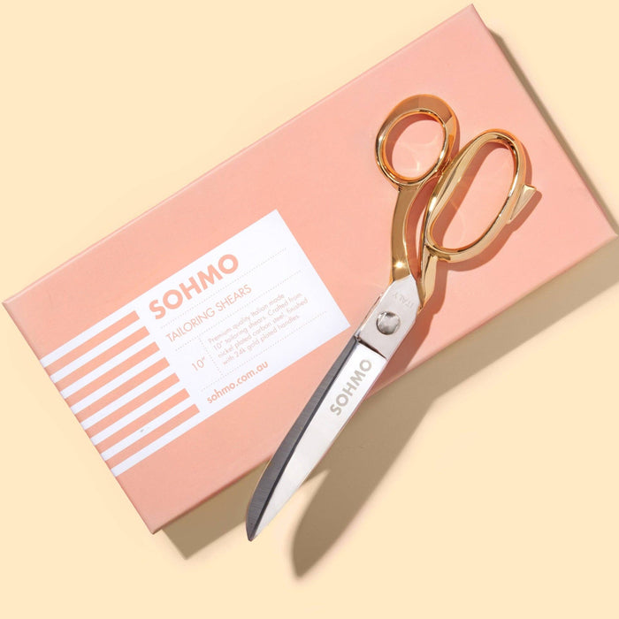 SOHMO - Tailoring Shears (LARGE) - 10" - Gold Scissors