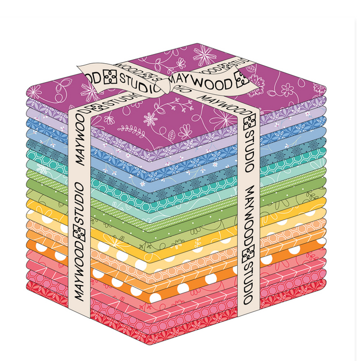 Maywood Studios Kimberbell Basics BRIGHT LIGHTS Fat Quarter Bundle 20 FQ's