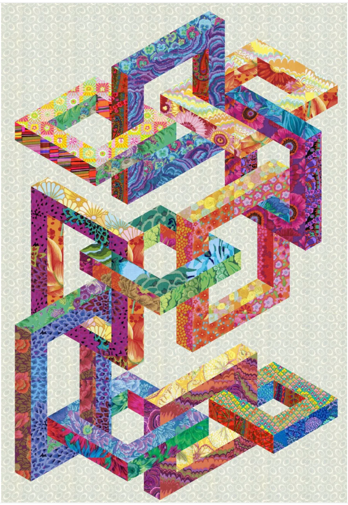 Rainbow Chainlinks Quilt Pattern by Quilters Clinic