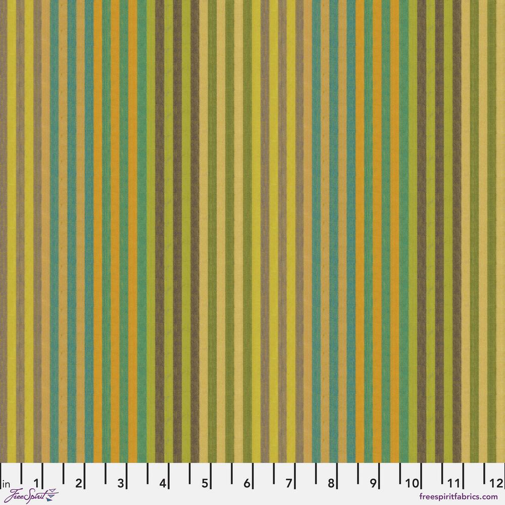 *Pre Order Kaffe Fassett WOVEN STRIPES WSGP001.SPROUT Caterpillar Stripe.Priced per 25cm - due March/April 2025