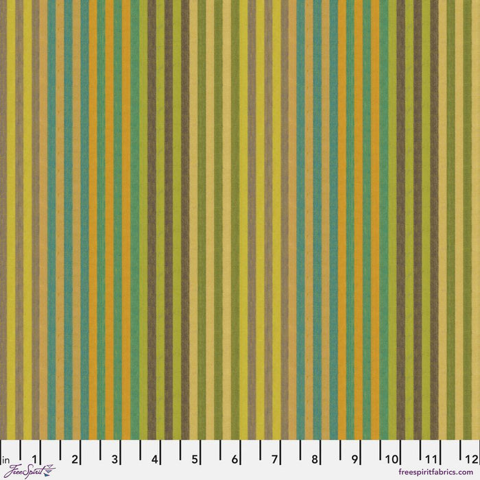 *Pre Order Kaffe Fassett WOVEN STRIPES WSGP001.SPROUT Caterpillar Stripe.Priced per 25cm - due March/April 2025