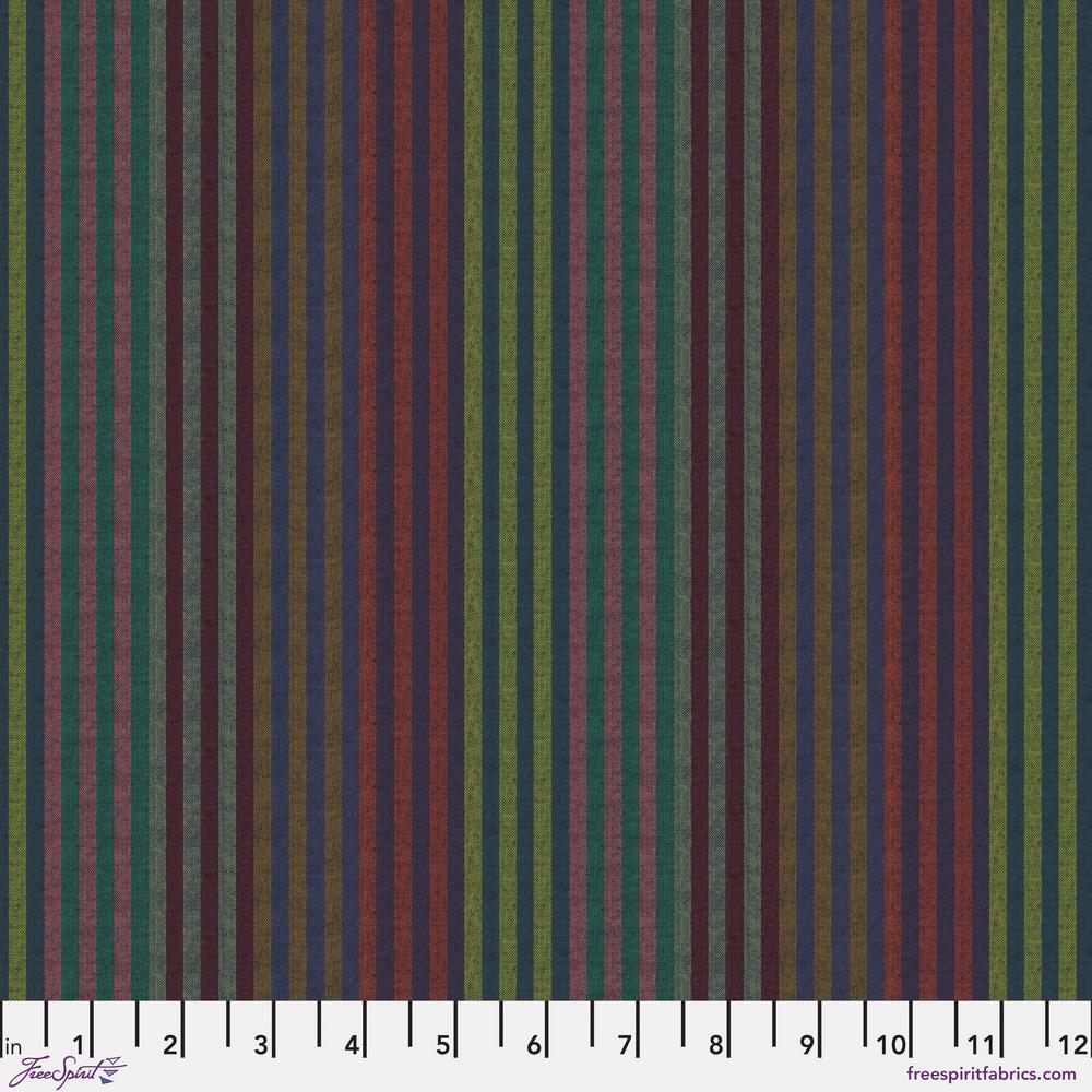 *Pre Order Kaffe Fassett WOVEN STRIPES WSGP001.TWILIGHT Caterpillar Stripe.Priced per 25cm - due March/April 2025