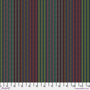 *Pre Order Kaffe Fassett WOVEN STRIPES WSGP001.TWILIGHT Caterpillar Stripe.Priced per 25cm - due March/April 2025