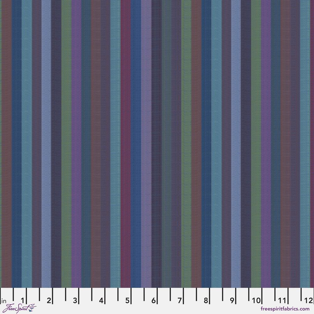 *Pre Order Kaffe Fassett WOVEN STRIPES WSGP002.BLUE  Narrow Stripe.Priced per 25cm - due March/April 2025