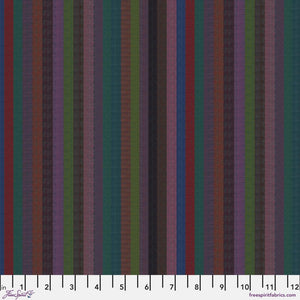 *Pre Order Kaffe Fassett WOVEN STRIPES WSGP002.DARK  Narrow Stripe.Priced per 25cm - due March/April 2025