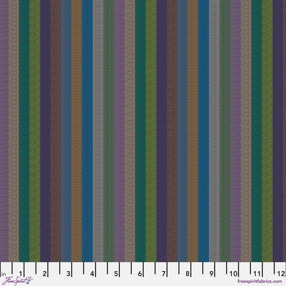 *Pre Order Kaffe Fassett WOVEN STRIPES WSGP002.MULTI  Narrow Stripe.Priced per 25cm - due March/April 2025