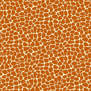 Zoe the Giraffe Skin Print Orange SB20258-430.Priced per 25cm