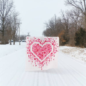 Exploding Heart Quilt Pattern: Paper Pattern