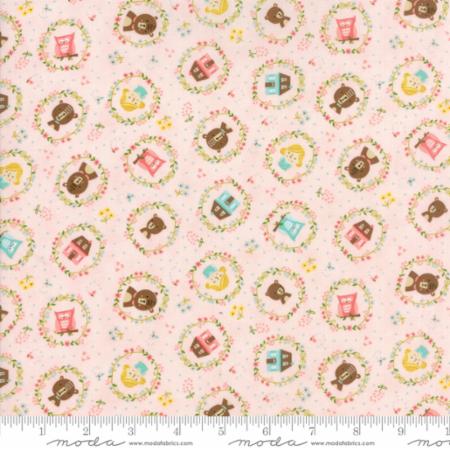 HOME SWEET HOME Goldies Story Pink  M 20573-12.Priced per 25cm.