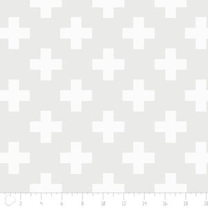 Opalescent 21435061 Swiss Cross White.Priced per 25cm