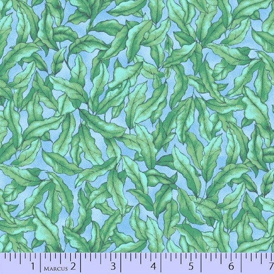 Marcus Fabrics - The Rainbow Fish Green light Blue 9751-0154.Priced per 25cm