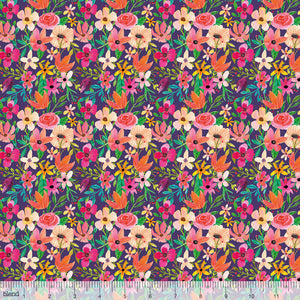 Forest Friends - Floral Mixture Plum 129.104.02.2  by Mai Charro