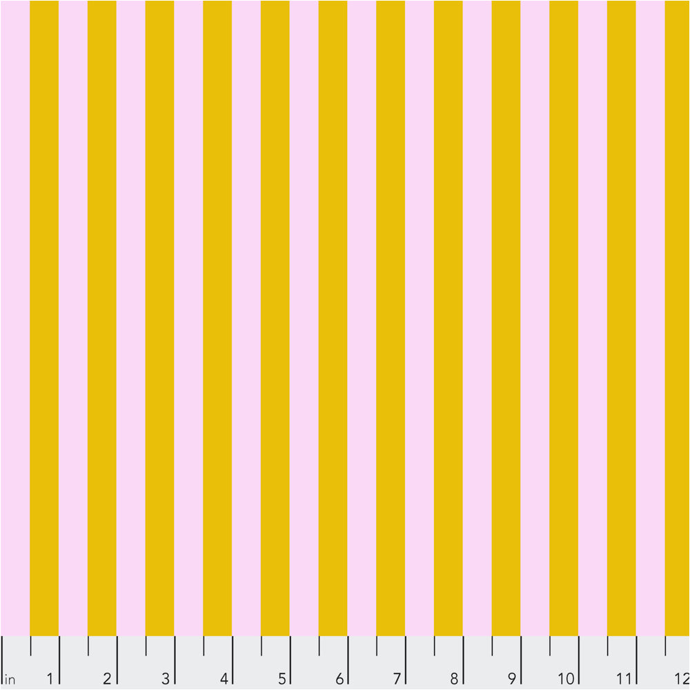 True Colors Tent Stripe MARIGOLD  PWTP069 by Tula Pink.Priced per 25cm
