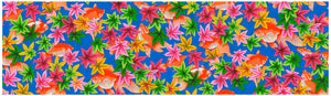 TEMPLE GARDEN Goldfish & Maple - PWSL122.BLUE by Philip Jacobs.Priced per 25cm