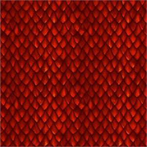 Dragons by Jason Yenter 6DRG-1, Dragon scales Red.Priced per 25 Cm.