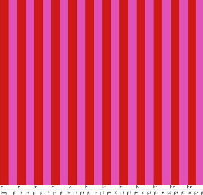 Tula Pink True Colors - Tent Stripe - Peony  PWTP069 - Priced per 25cm