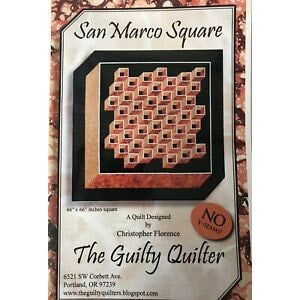 San Marco Square Quilt Pattern designed by Christopher Florence